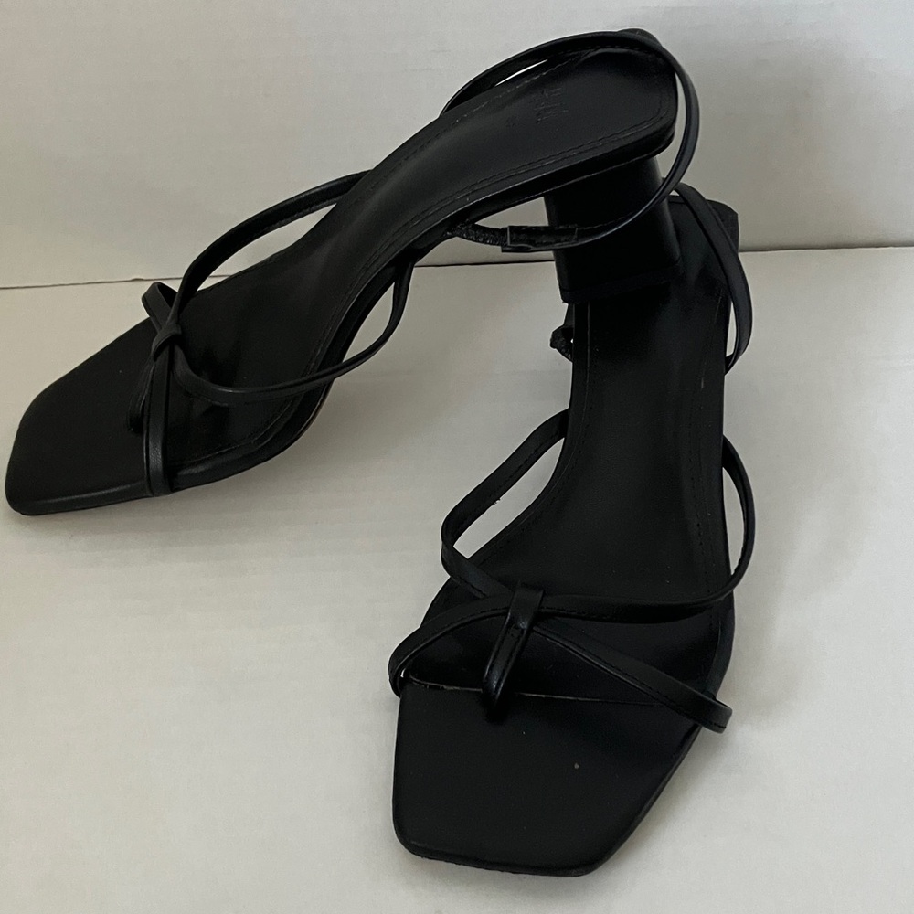 H&M Black Strappy Heels